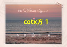 cotx方+1