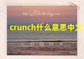 crunch什么意思中文