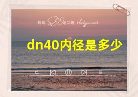 dn40内径是多少