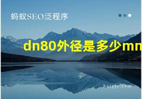 dn80外径是多少mm