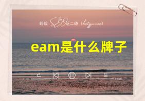 eam是什么牌子