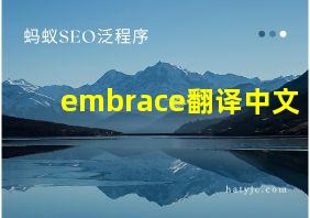 embrace翻译中文