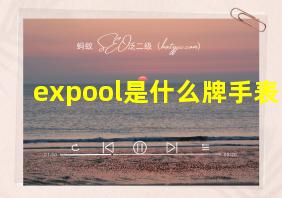 expool是什么牌手表