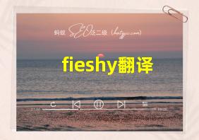 fieshy翻译