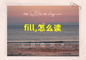 fill,怎么读