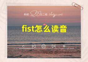 fist怎么读音