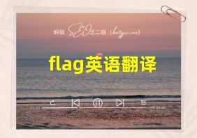 flag英语翻译