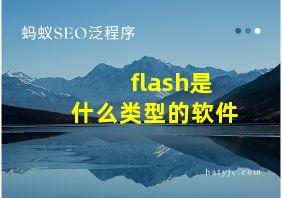 flash是什么类型的软件