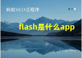 flash是什么app