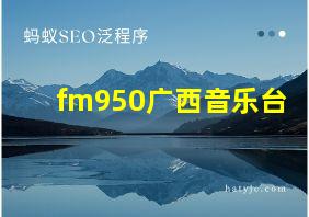 fm950广西音乐台