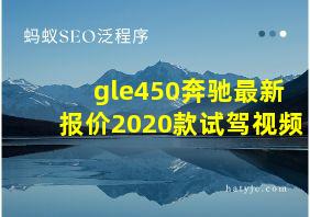 gle450奔驰最新报价2020款试驾视频