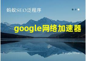 google网络加速器