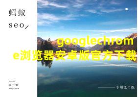 googlechrome浏览器安卓版官方下载