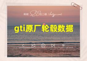 gti原厂轮毂数据