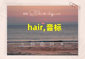 hair,音标