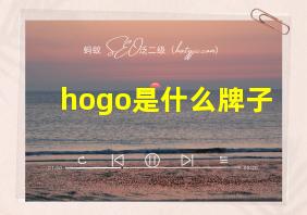 hogo是什么牌子