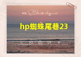 hp蜘蛛尾巷23