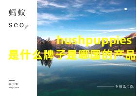 hushpuppies是什么牌子是哪国的产品