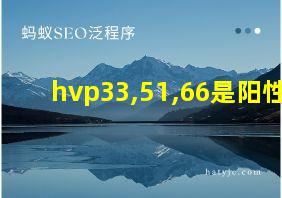 hvp33,51,66是阳性