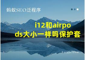 i12和airpods大小一样吗保护套