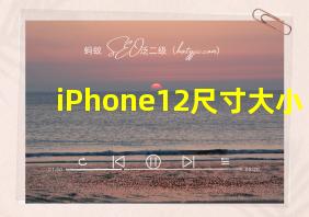 iPhone12尺寸大小