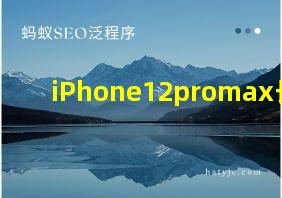 iPhone12promax长宽