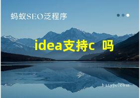 idea支持c++吗