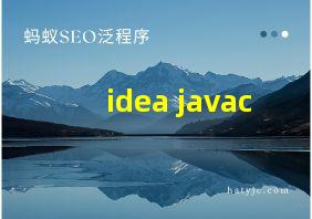 idea javac