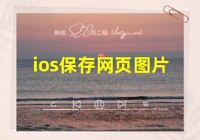 ios保存网页图片