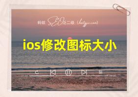 ios修改图标大小