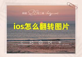 ios怎么翻转图片