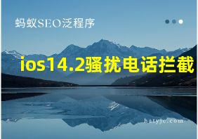 ios14.2骚扰电话拦截