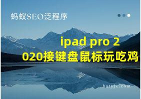 ipad pro 2020接键盘鼠标玩吃鸡