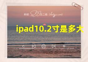 ipad10.2寸是多大