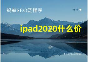 ipad2020什么价