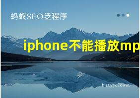 iphone不能播放mp3