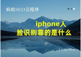 iphone人脸识别靠的是什么