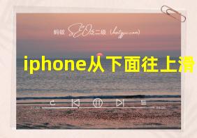 iphone从下面往上滑