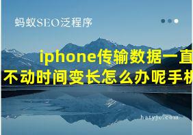 iphone传输数据一直不动时间变长怎么办呢手机