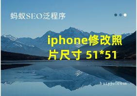 iphone修改照片尺寸 51*51