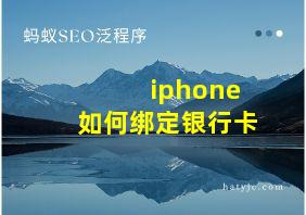 iphone如何绑定银行卡