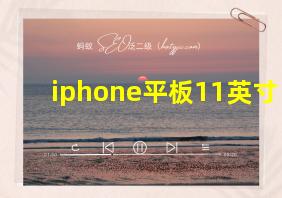 iphone平板11英寸