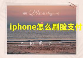 iphone怎么刷脸支付