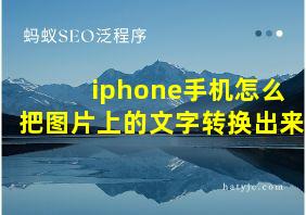 iphone手机怎么把图片上的文字转换出来