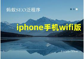 iphone手机wifi版