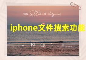 iphone文件搜索功能