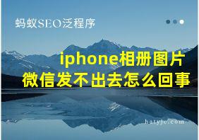 iphone相册图片微信发不出去怎么回事