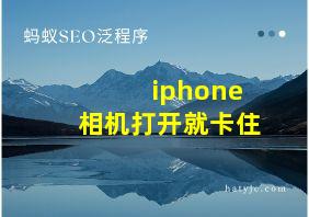 iphone相机打开就卡住