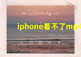 iphone看不了mp4