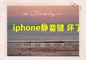 iphone静音键 坏了